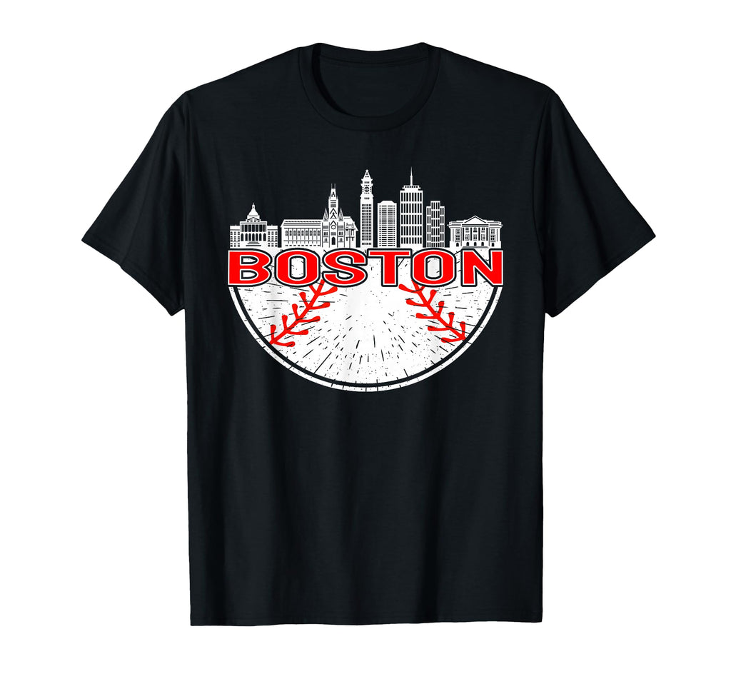 Boston Baseball And T-Shirt - Custom Art Print Unisex - T-Shirt, Sweatshirt, Hoodie