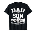 Dad And Son Best Friends Life Fathers T-Shirt - Custom Art Print Unisex - T-Shirt, Sweatshirt, Hoodie