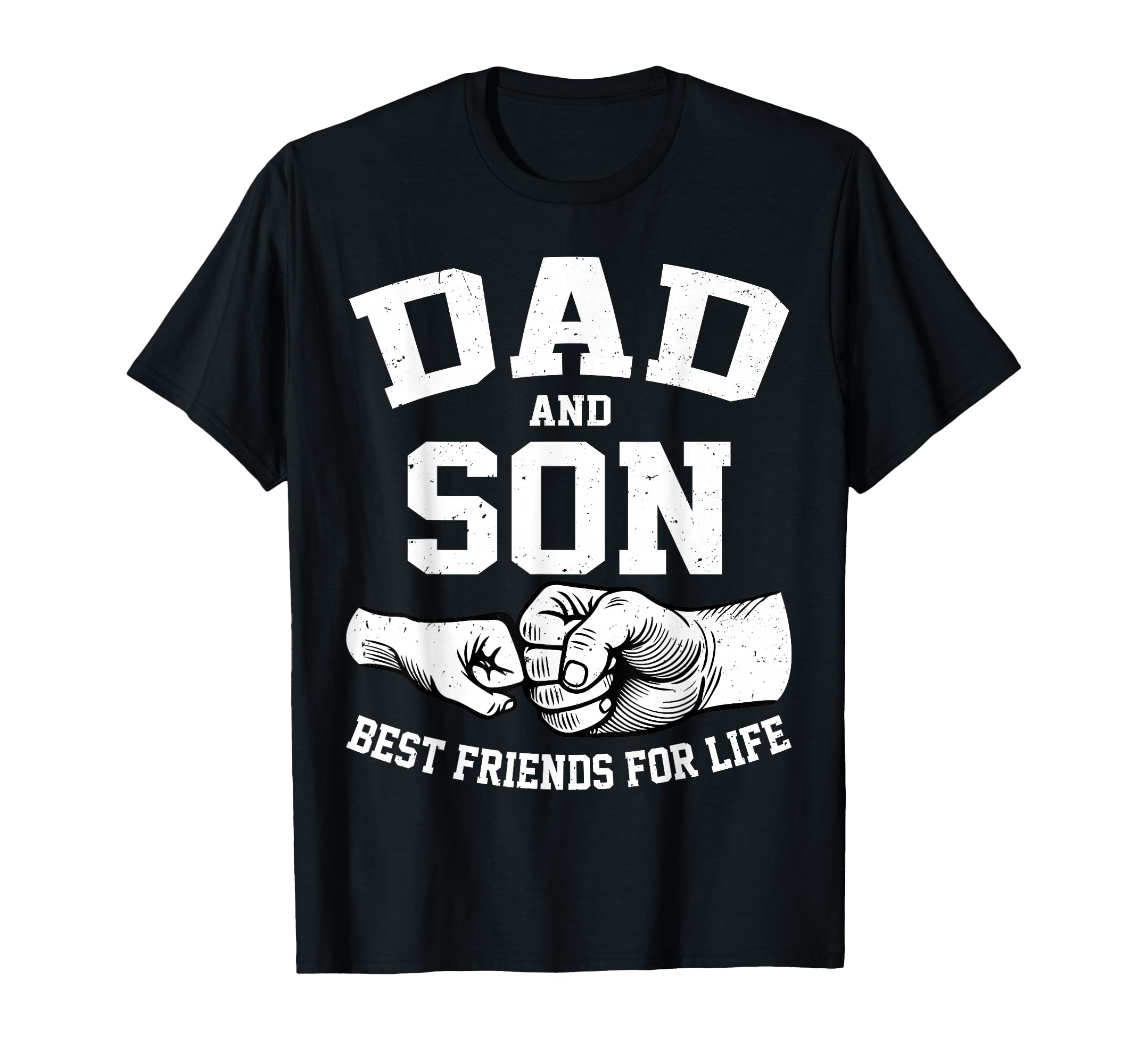 Dad And Son Best Friends Life Fathers T-Shirt - Custom Art Print Unisex - T-Shirt, Sweatshirt, Hoodie