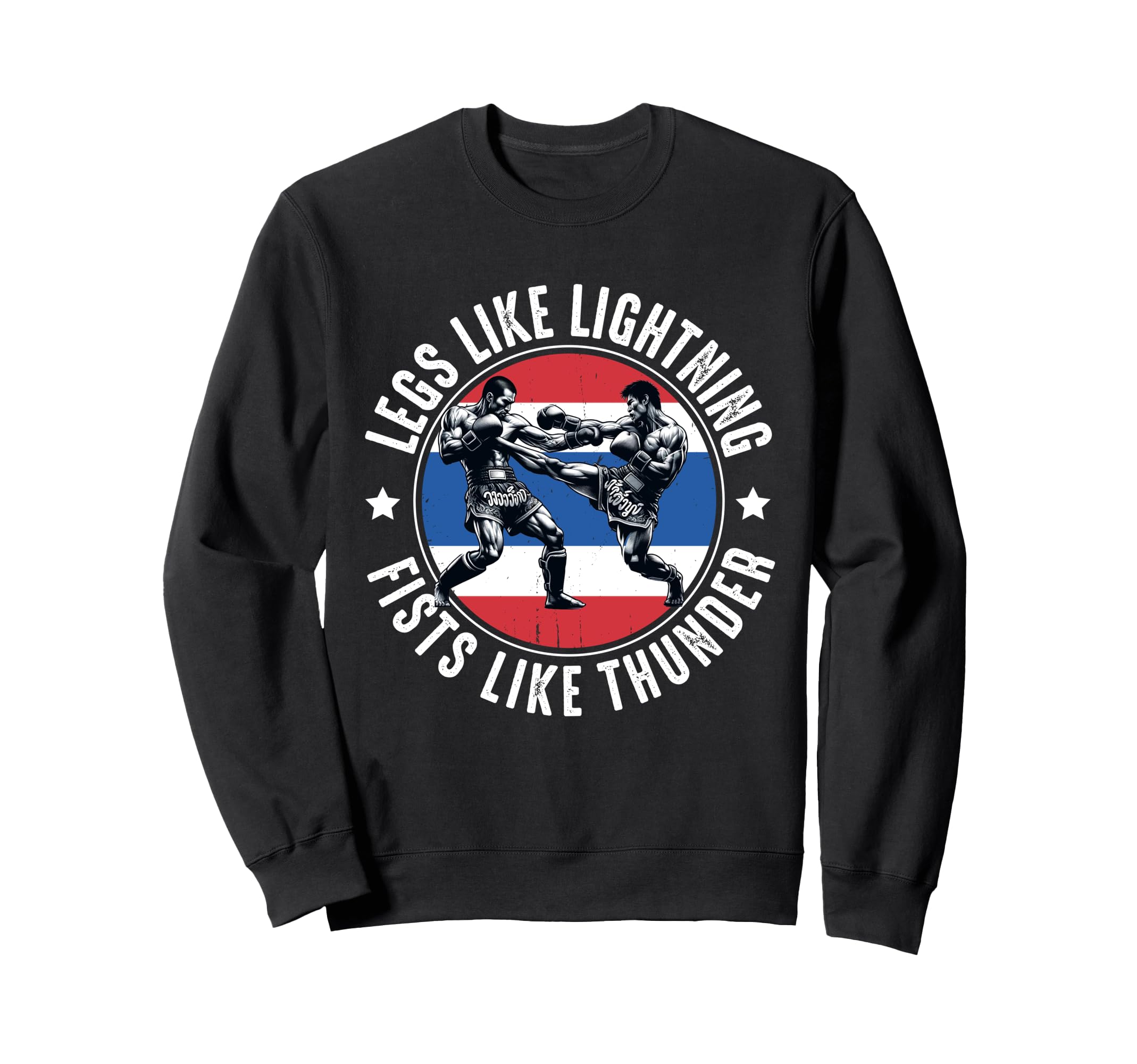 Muay Thai Fighter Dad Thai Sweatshirt - Casual Everyday Wear Unisex - T-Shirt, Sweatshirt, Hoodie