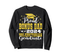 Proud Bonus Dad 2024 Valedictorian Sweatshirt - Novelty Apparel for Adults - T-Shirt, Sweatshirt, Hoodie