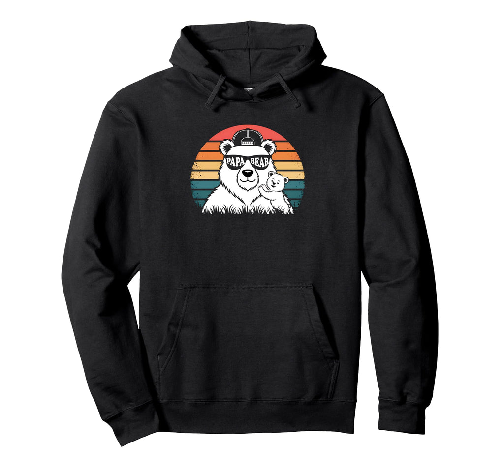 Papa Bear Bear Pajamas Fathers Day Dad Gifts Hoodie - Trendy Graphic Unisex - T-Shirt, Sweatshirt, Hoodie