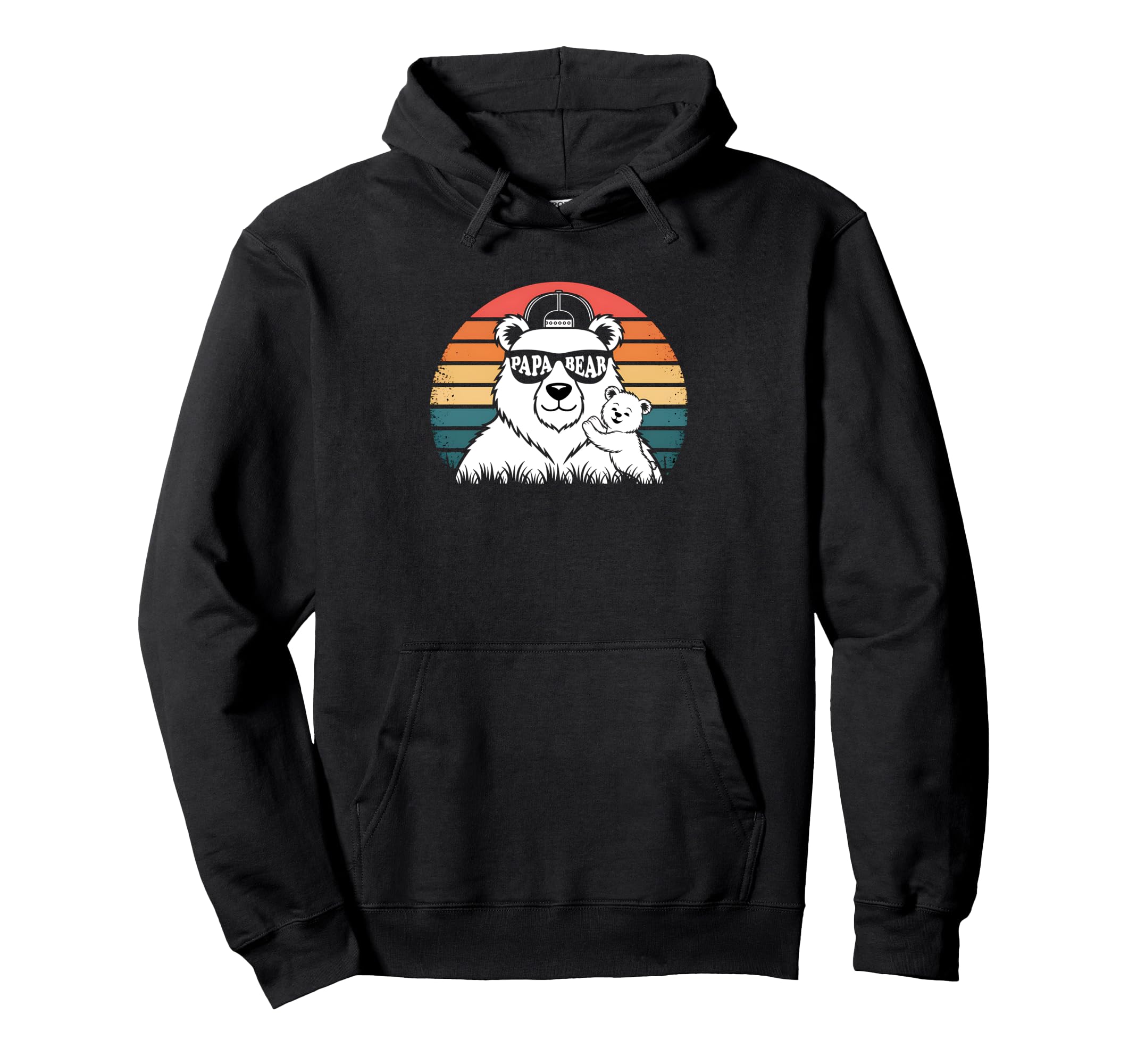Papa Bear Bear Pajamas Fathers Day Dad Gifts Hoodie - Trendy Graphic Unisex - T-Shirt, Sweatshirt, Hoodie