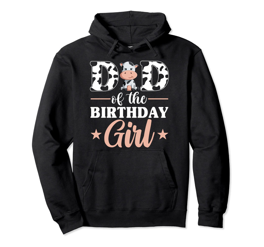 Dad Birthday Farm Cow Family Matching Hoodie - Graphic Print for Adults - T-Shirt, Sweatshirt, Hoodie