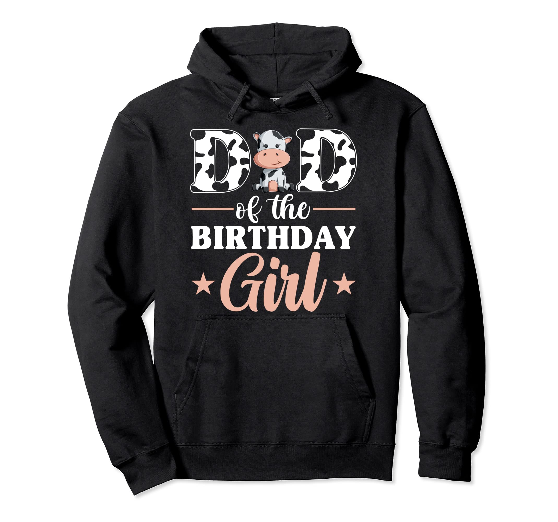 Dad Birthday Farm Cow Family Matching Hoodie - Graphic Print for Adults - T-Shirt, Sweatshirt, Hoodie