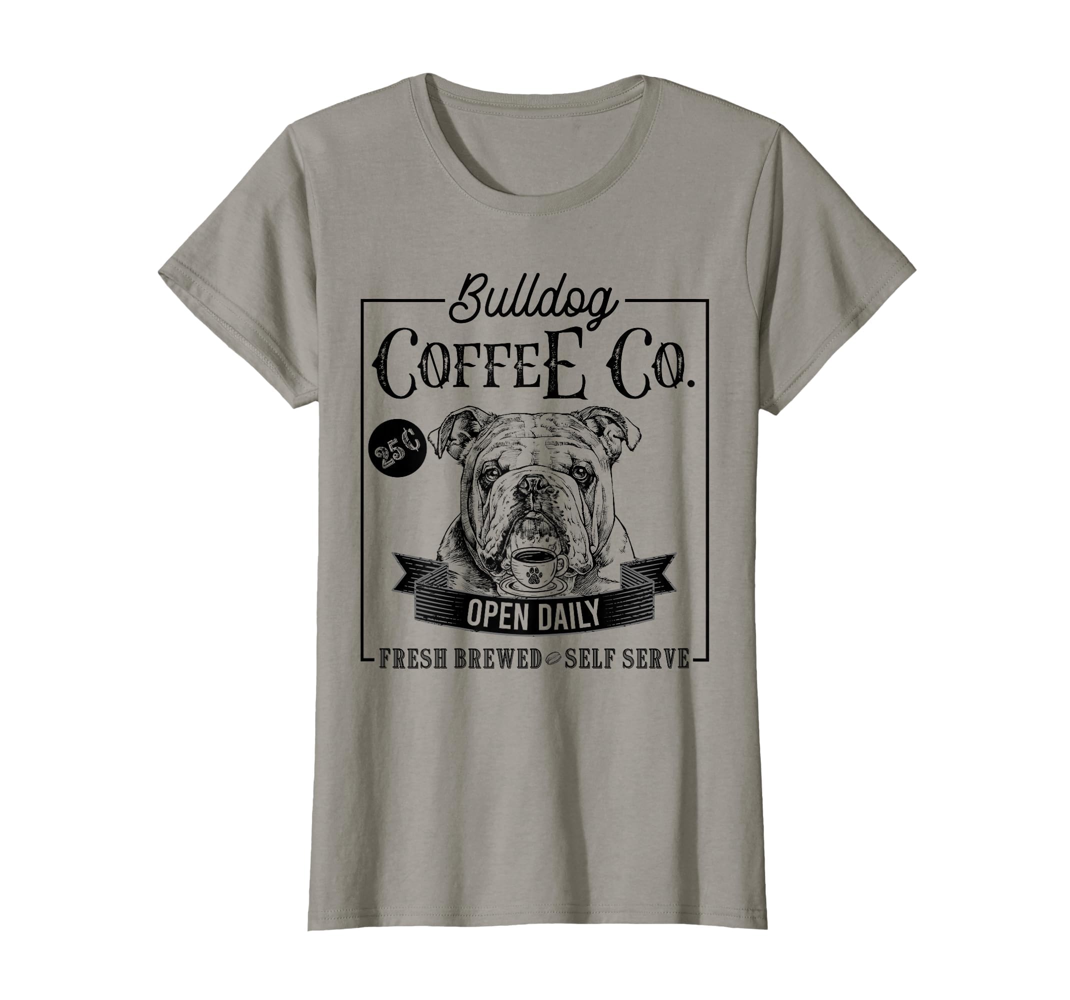 English Bulldog Coffee Funny Dog Mom T-Shirt - Unique Graphic Unisex - T-Shirt, Sweatshirt, Hoodie
