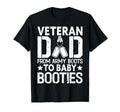 From Army Boots To Booties Veteran Dad T-Shirt - Trendy Graphic Men Women - T-Shirt, Sweatshirt, Hoodie