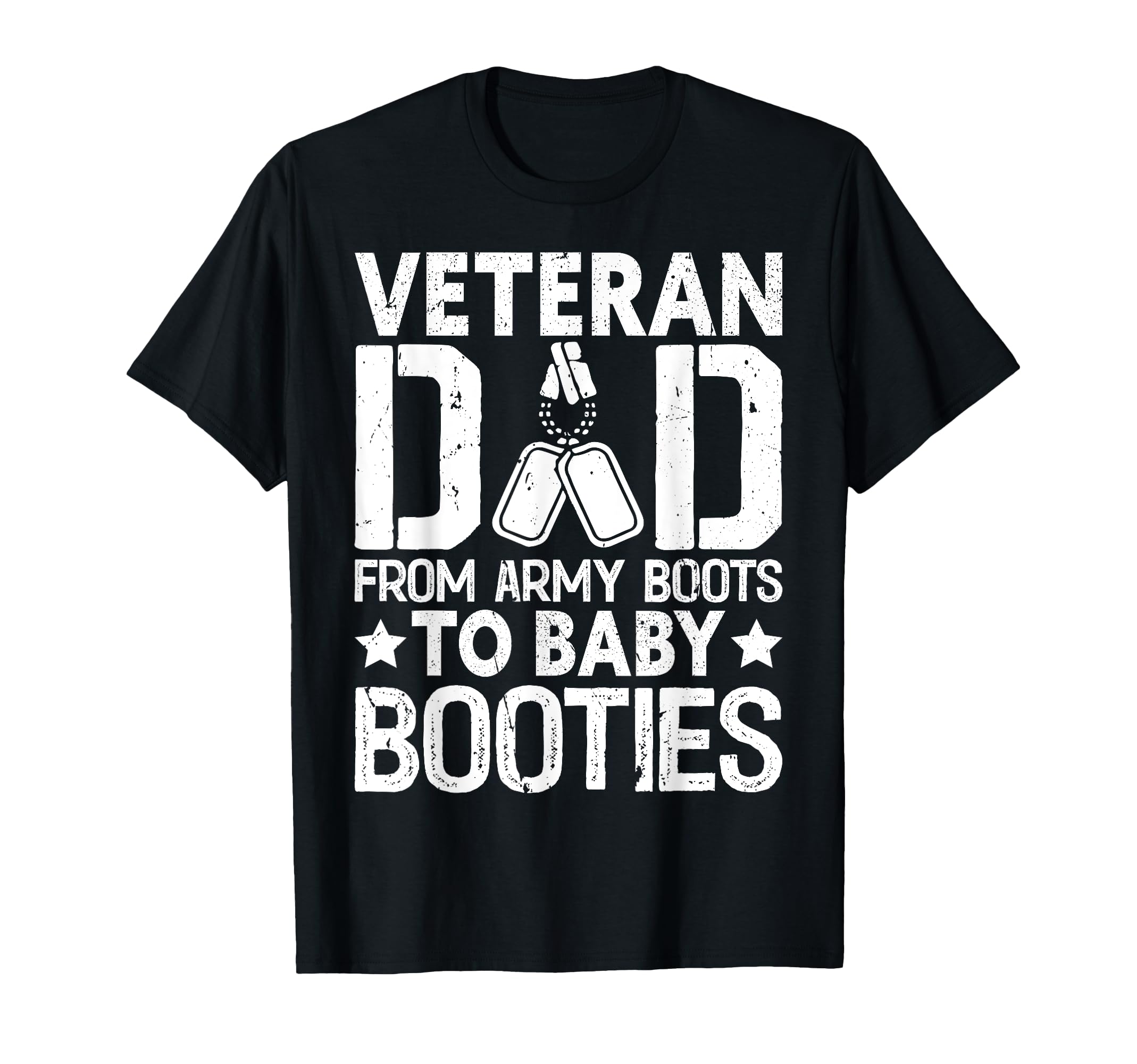 From Army Boots To Booties Veteran Dad T-Shirt - Trendy Graphic Men Women - T-Shirt, Sweatshirt, Hoodie