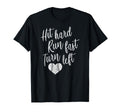 Hit Hard Run Fast Turn Left Baseball T-Shirt - Casual Everyday Wear Unisex - T-Shirt, Sweatshirt, Hoodie