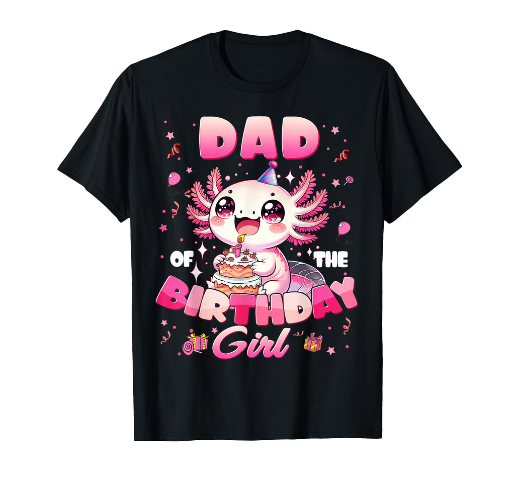 Dad And Mom Birthday Axolotl Family T-Shirt - Custom Art Print Men Women - T-Shirt, Sweatshirt, Hoodie