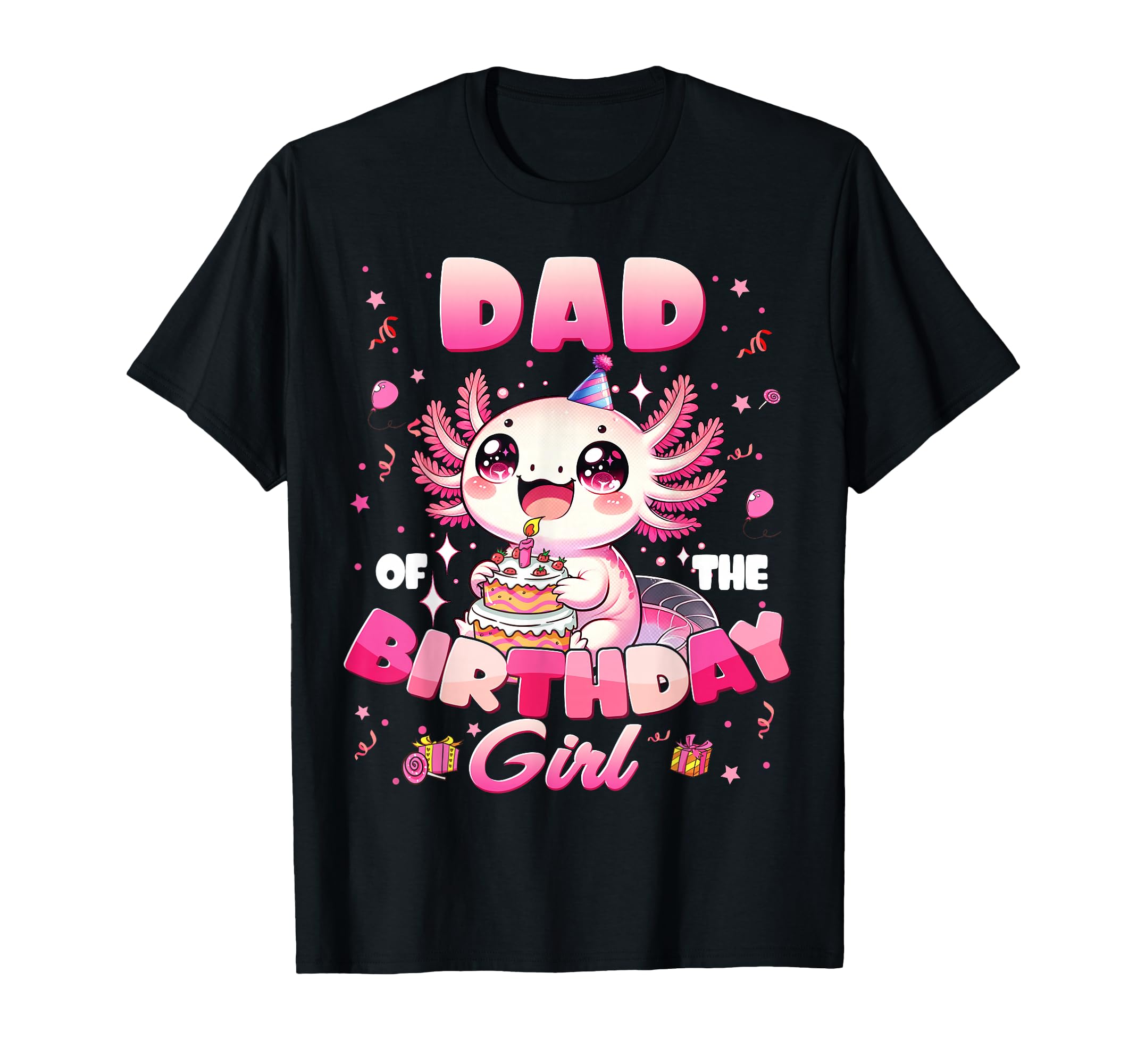 Dad And Mom Birthday Axolotl Family T-Shirt - Custom Art Print Men Women - T-Shirt, Sweatshirt, Hoodie