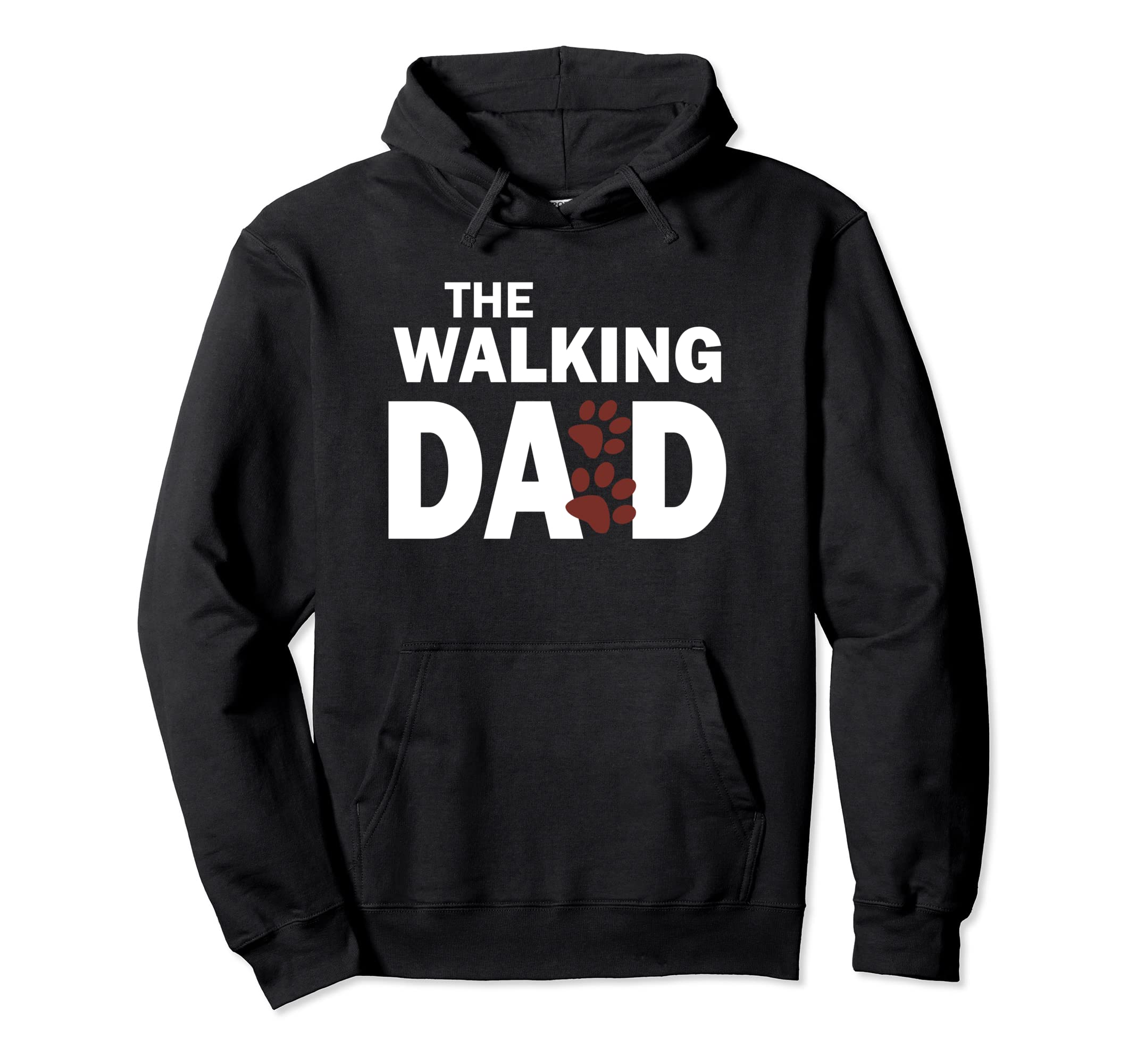 Walking Dad Dog Lovers Hoodie - Fun Novelty Design Unisex - T-Shirt, Sweatshirt, Hoodie