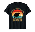Easily Distracted Turtles Funny Turtle T-Shirt - Custom Art Print Men Women - T-Shirt, Sweatshirt, Hoodie