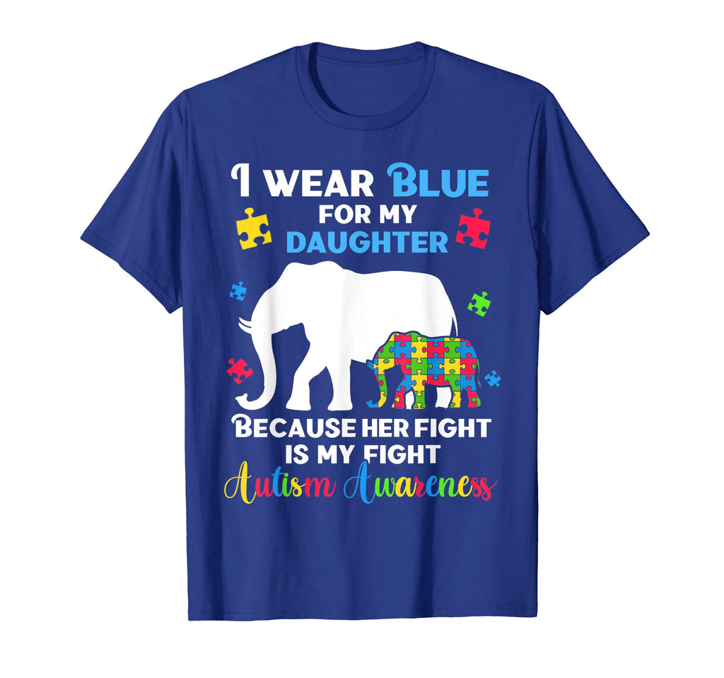 I Wear Blue My Daughter Autistic T-Shirt - Graphic Print for Adults - T-Shirt, Sweatshirt, Hoodie
