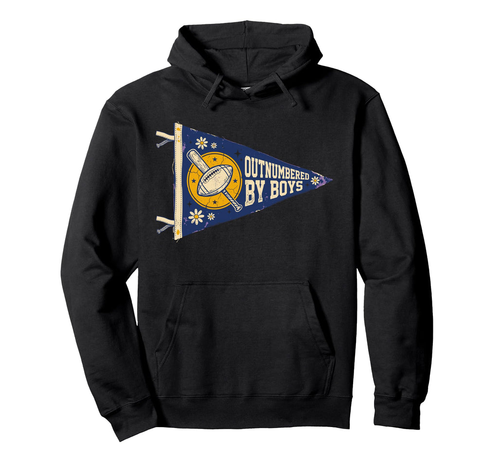 Outnumbered Chaos Parenting Sports Hoodie - Unique Graphic for Adults - T-Shirt, Sweatshirt, Hoodie