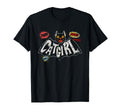 Catgirl Rockabilly Adults Black T-Shirt - Aesthetic Graphic for Adults - T-Shirt, Sweatshirt, Hoodie