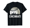 Cincinnati Baseball Distressed Gameday T-Shirt - Unique Graphic Men Women - T-Shirt, Sweatshirt, Hoodie