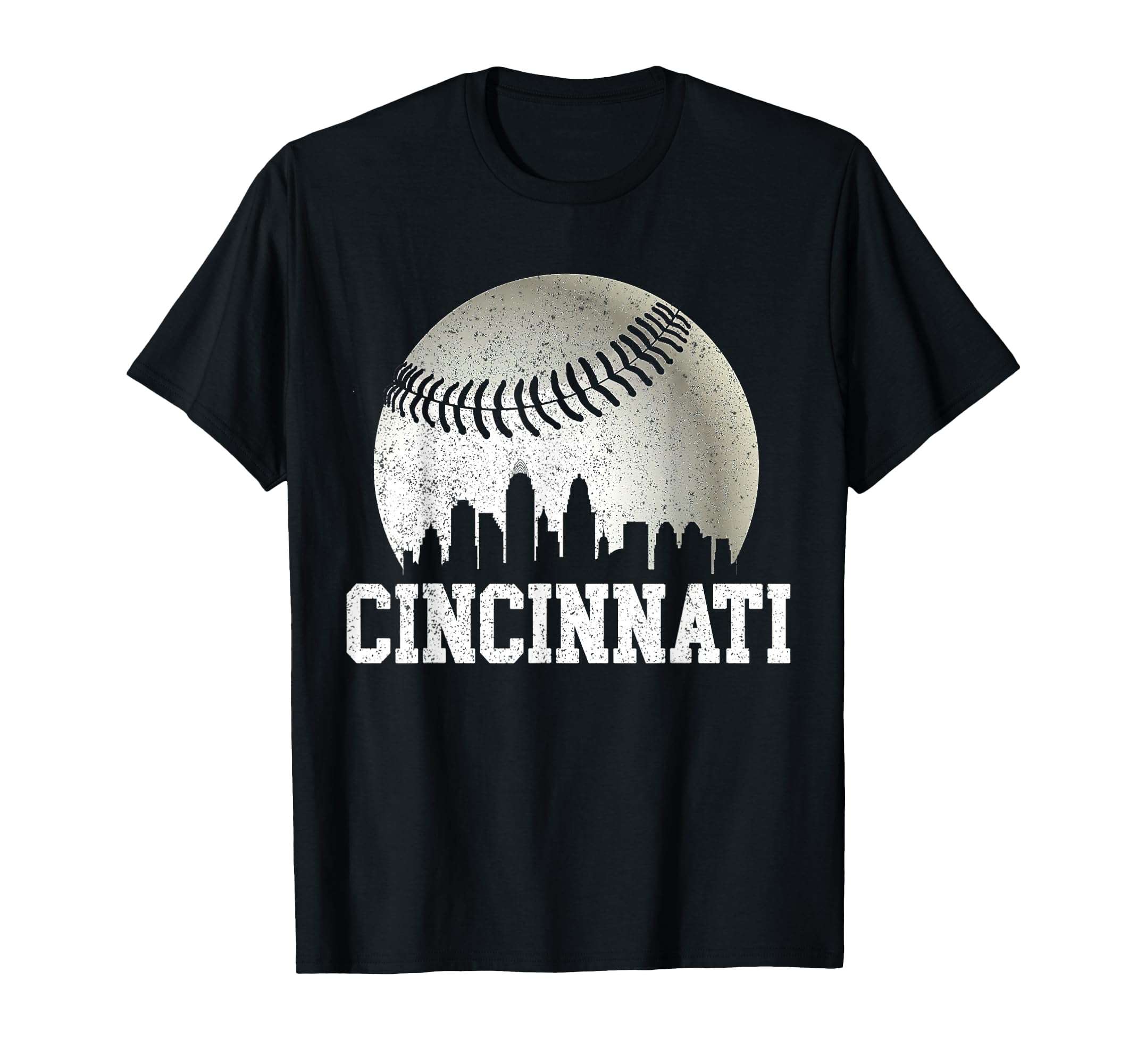 Cincinnati Baseball Distressed Gameday T-Shirt - Unique Graphic Men Women - T-Shirt, Sweatshirt, Hoodie