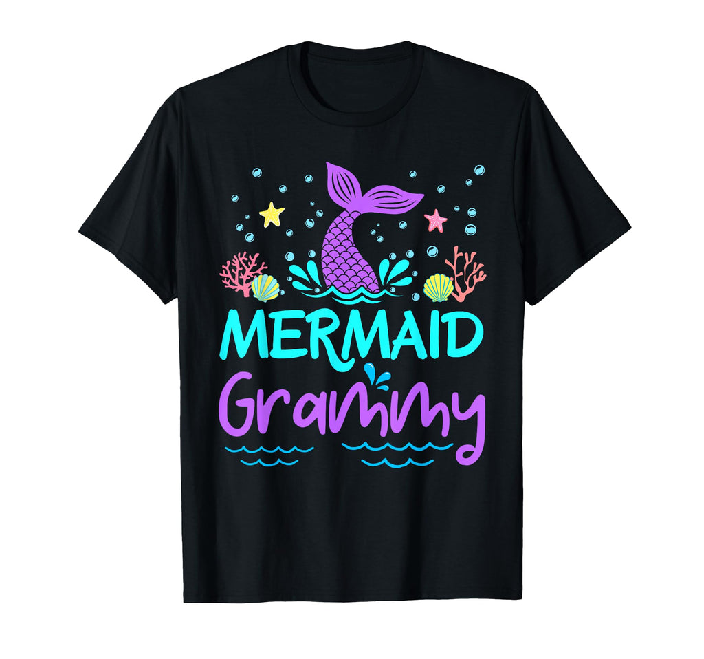 Mermaid Grammy Birthday Family T-Shirt - Casual Everyday Wear Unisex - T-Shirt, Sweatshirt, Hoodie