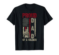 Proud Soldier Dad Us Flag Military Dad T-Shirt - Fun Novelty Design Unisex - T-Shirt, Sweatshirt, Hoodie
