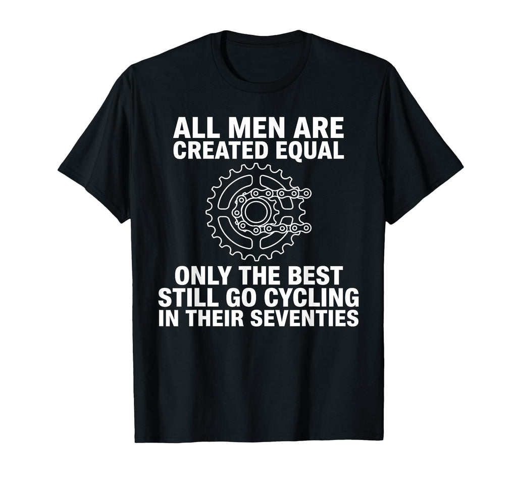 Funny Cycling Dad 70Th Birthday T-Shirt - Trendy Graphic for Adults - T-Shirt, Sweatshirt, Hoodie