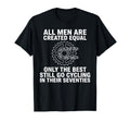Funny Cycling Dad 70Th Birthday T-Shirt - Trendy Graphic for Adults - T-Shirt, Sweatshirt, Hoodie