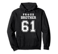 Number 61 Custom Proud Soccer Futbol Hoodie - Minimalist Print Unisex - T-Shirt, Sweatshirt, Hoodie