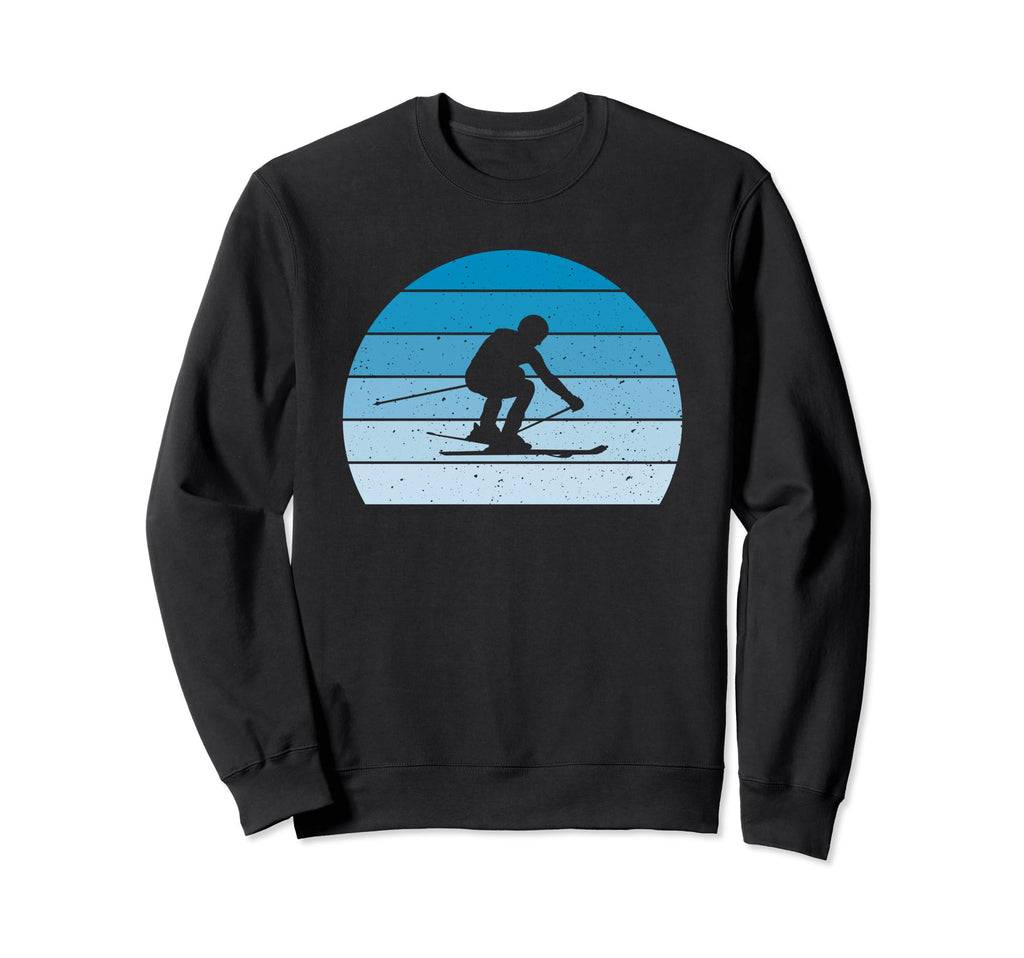 Ski Blue Skier Skiing Dad Ski Sweatshirt - Casual Everyday Wear Unisex - T-Shirt, Sweatshirt, Hoodie