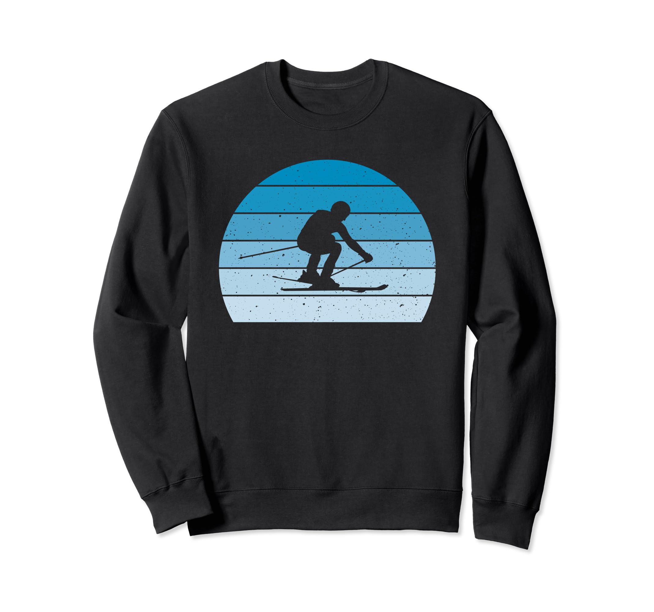 Ski Blue Skier Skiing Dad Ski Sweatshirt - Casual Everyday Wear Unisex - T-Shirt, Sweatshirt, Hoodie