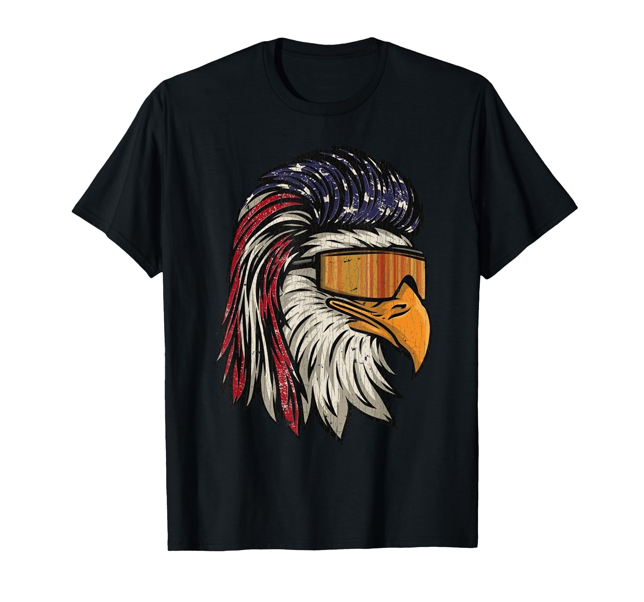 Eagle Mullet Sunglasses Merica 4Th July Usa T-Shirt - Graphic Print Unisex - T-Shirt, Sweatshirt, Hoodie
