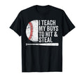 Baseball Dads Baseball Dad I Teach My T-Shirt - Unique Graphic Men Women - T-Shirt, Sweatshirt, Hoodie