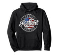 Robert Usa Flag Stamp Personalized Hoodie - Custom Art Print for Adults - T-Shirt, Sweatshirt, Hoodie