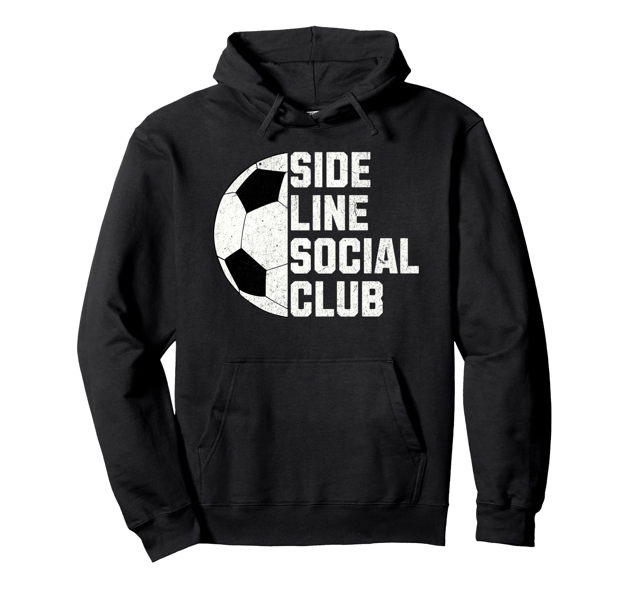 Sideline Social Club Funny Soccer Hoodie - Graphic Print Men Women - T-Shirt, Sweatshirt, Hoodie