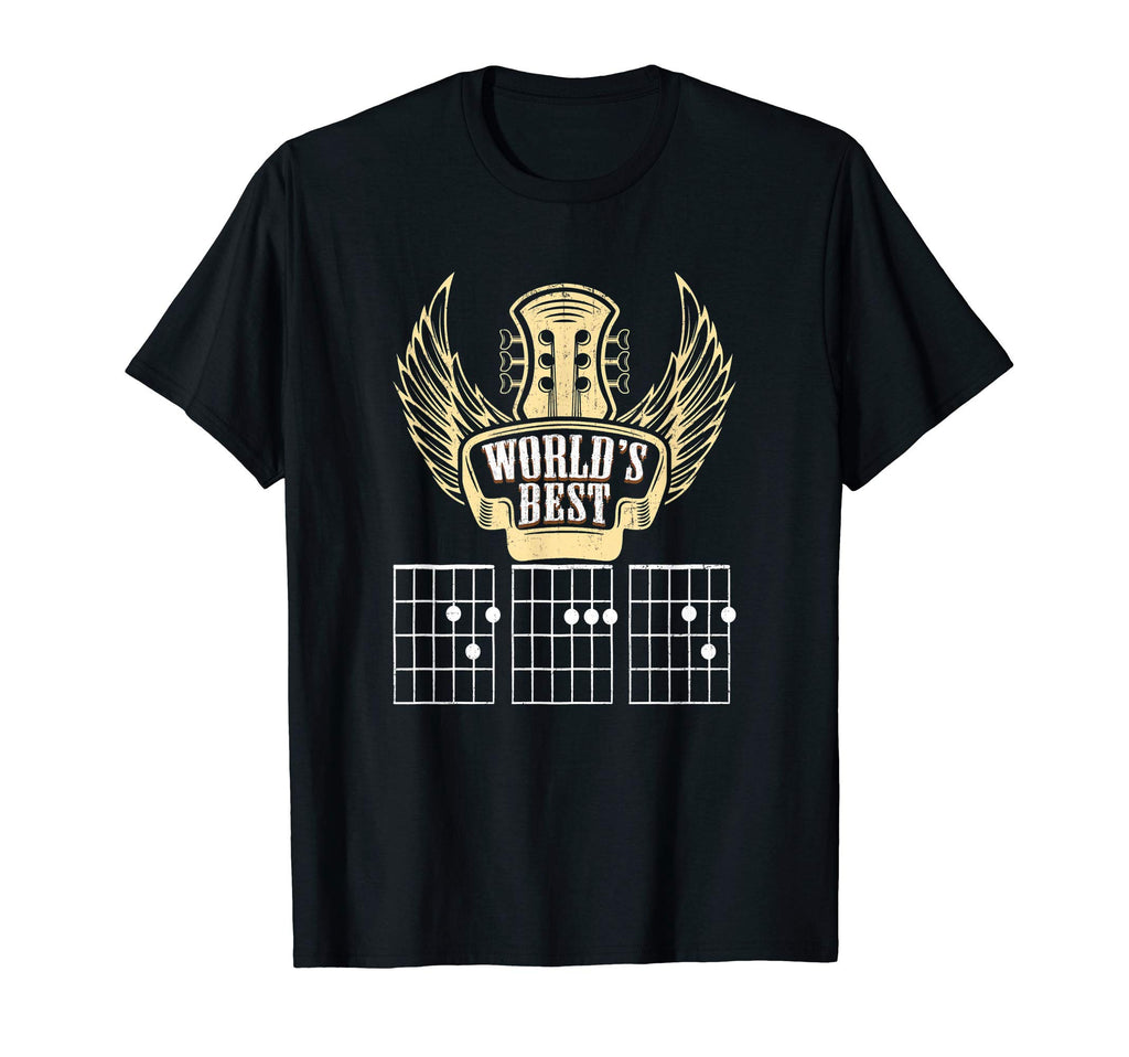 Mens Worlds Best Guitar Dad Father T-Shirt - Streetwear Style Men Women - T-Shirt, Sweatshirt, Hoodie