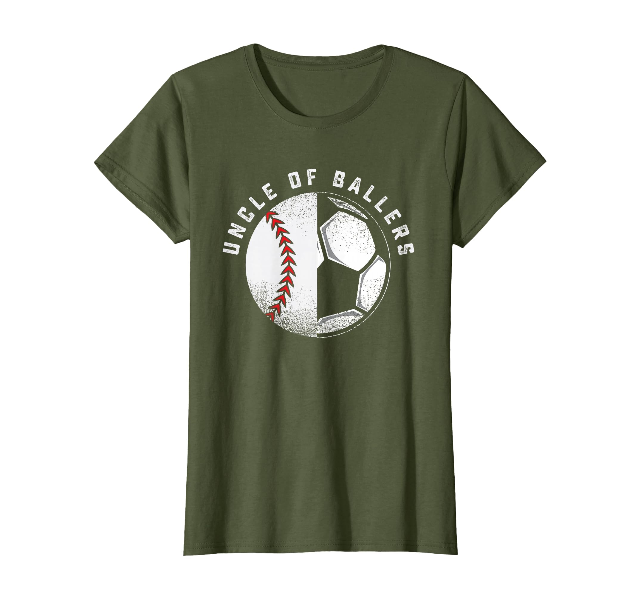Uncle Ballers Nephew Baseball Niece T-Shirt - Graphic Print Men Women - T-Shirt, Sweatshirt, Hoodie