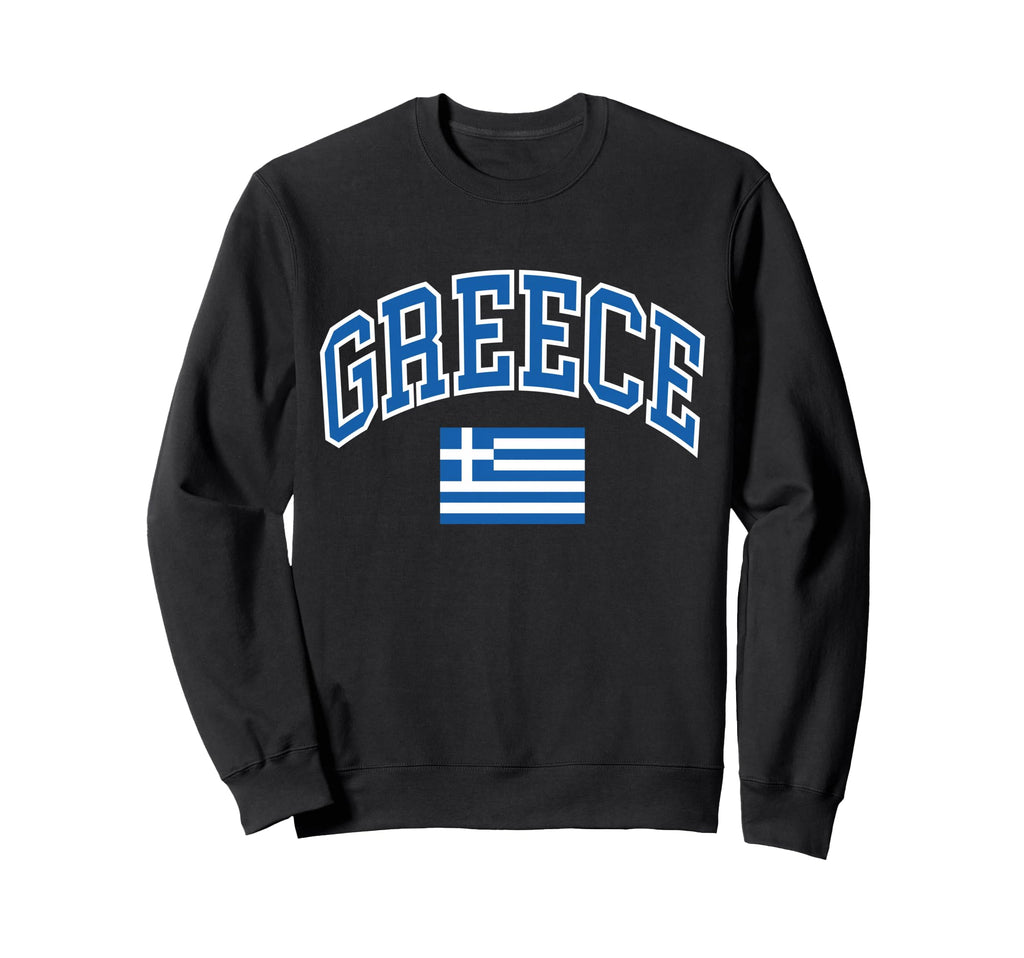 Greece Greek Flag Sweatshirt - Casual Everyday Wear Unisex - T-Shirt, Sweatshirt, Hoodie