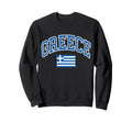 Greece Greek Flag Sweatshirt - Casual Everyday Wear Unisex - T-Shirt, Sweatshirt, Hoodie