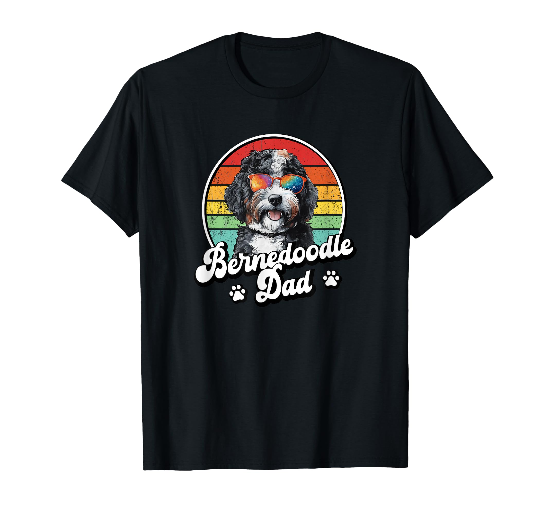 Dog Lover Bernedoodle Dad T-Shirt - Fun Novelty Design Men Women - T-Shirt, Sweatshirt, Hoodie