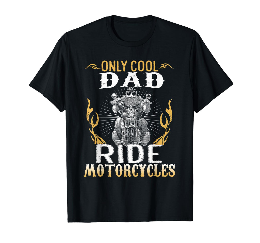 Only Dad Ride Motorcycles Bike Cycle T-Shirt - Minimalist Print Unisex - T-Shirt, Sweatshirt, Hoodie