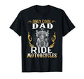 Only Dad Ride Motorcycles Bike Cycle T-Shirt - Minimalist Print Unisex - T-Shirt, Sweatshirt, Hoodie