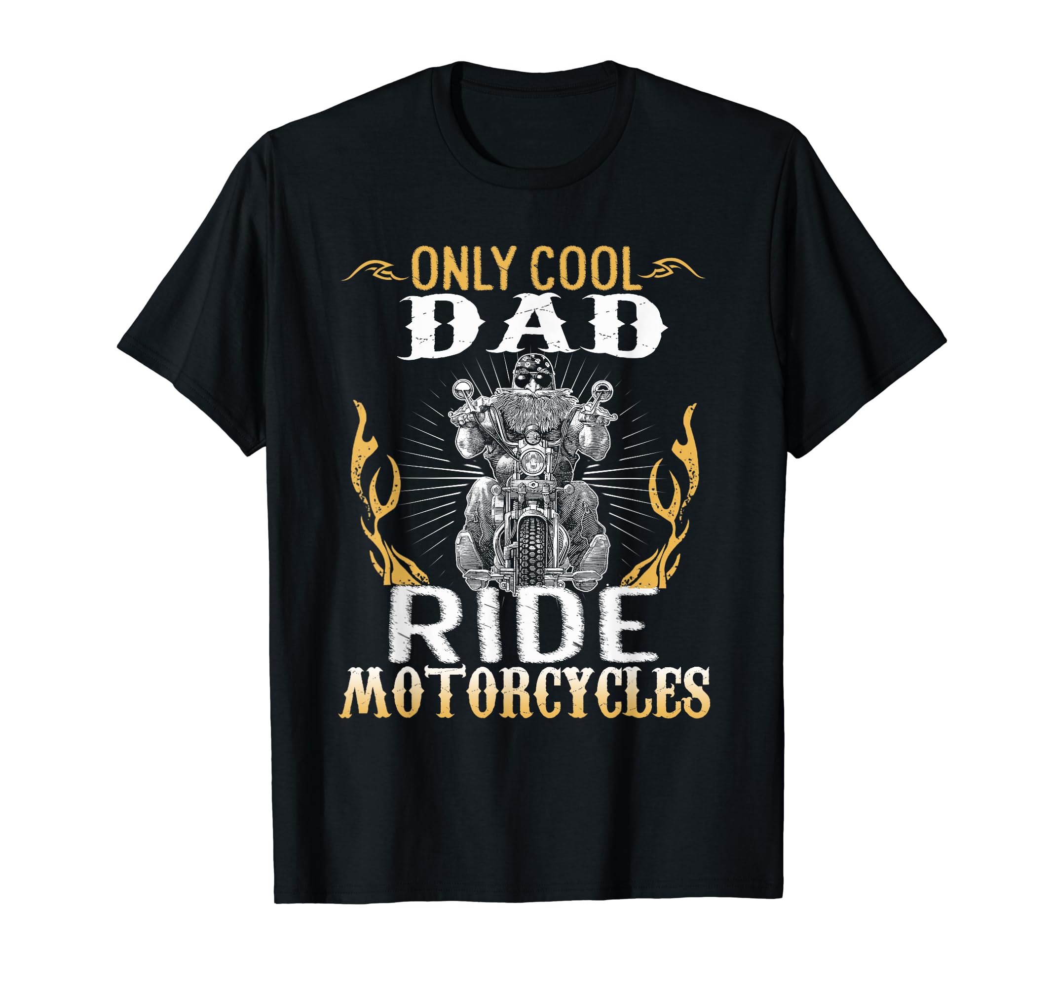 Only Dad Ride Motorcycles Bike Cycle T-Shirt - Minimalist Print Unisex - T-Shirt, Sweatshirt, Hoodie