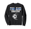 Finland Soccer Ball Net Finnish Football Sweatshirt - Graphic Print Unisex - T-Shirt, Sweatshirt, Hoodie