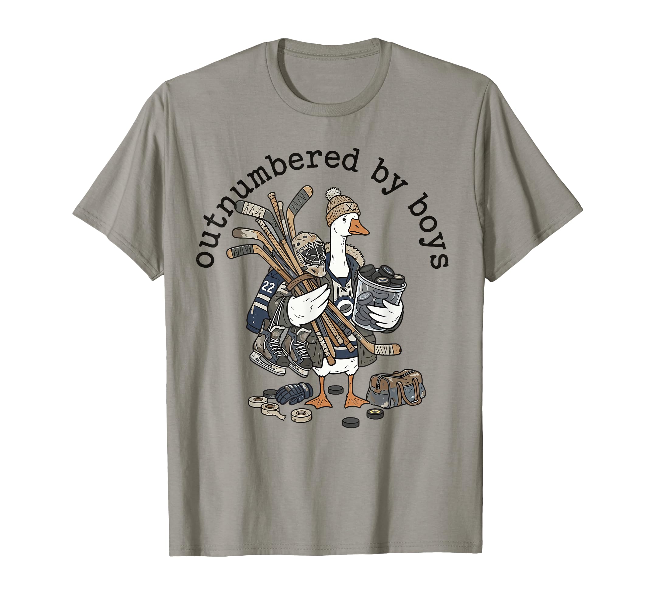 Mom Outnumbered Funny Iced T-Shirt - Casual Everyday Wear for Adults - T-Shirt, Sweatshirt, Hoodie