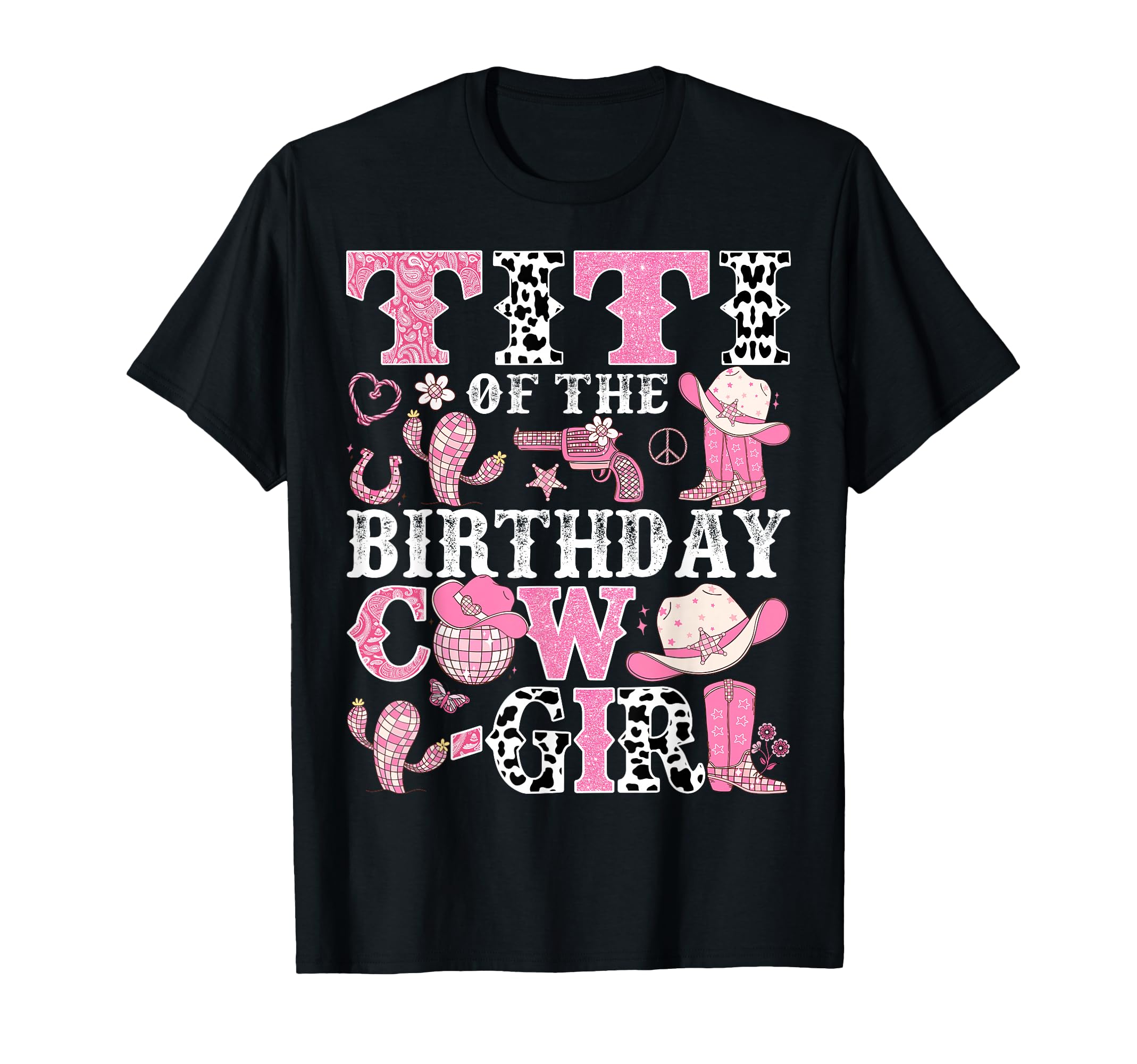Titi Birthday Cow Rodeo Cowgirl T-Shirt - Custom Art Print for Adults - T-Shirt, Sweatshirt, Hoodie