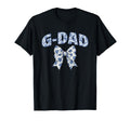 G Dad Coquette Toile Blue Bow Floral T-Shirt - Trendy Graphic for Adults - T-Shirt, Sweatshirt, Hoodie