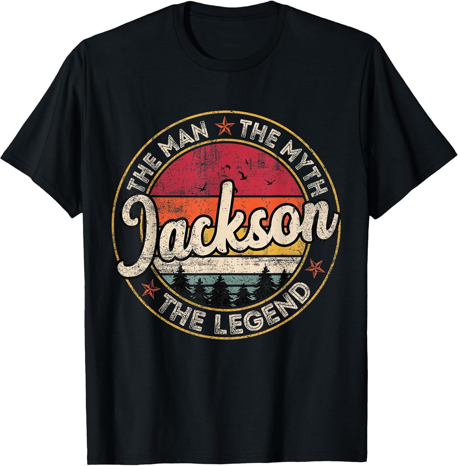 Jackson The Man Myth Legend Personalized Name - Adult & Kids T-Shirts, Sweatshirts & Hoodies apparel design preview 1