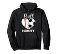 Ball Mommy Baseball Soccer Heart Hoodie - Minimalist Print Men Women - T-Shirt, Sweatshirt, Hoodie
