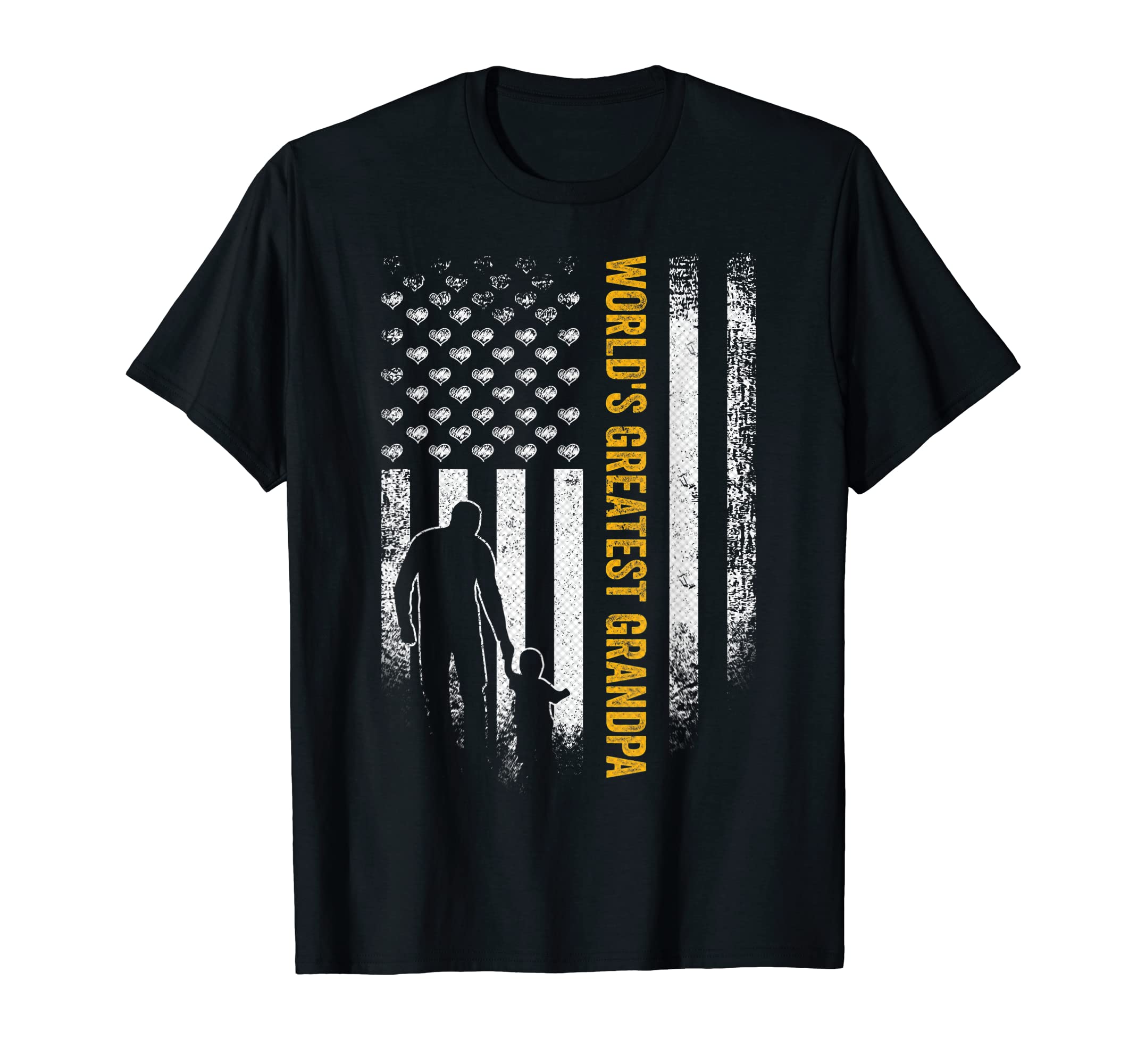 Usa Flag Worlds Greatest Grandpa T-Shirt - Aesthetic Graphic Men Women - T-Shirt, Sweatshirt, Hoodie