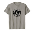 Number 18 Soccer Ball T-Shirt - Aesthetic Graphic for Adults - T-Shirt, Sweatshirt, Hoodie