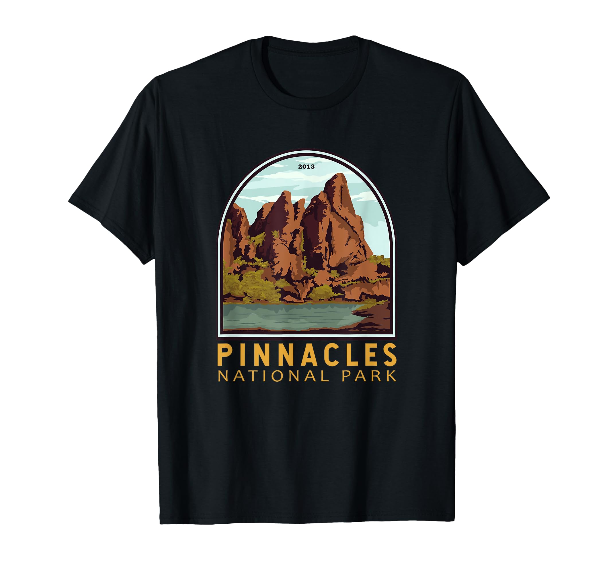 Pinnacles National Park Emblem T-Shirt - Casual Everyday Wear Unisex - T-Shirt, Sweatshirt, Hoodie